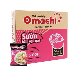 Mì Omachi Khoai Tây Sườn Hầm Ngũ Quả 1 thùng 30 gói