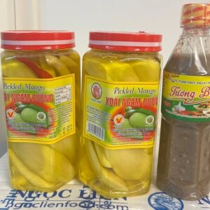 Combo 2 : 2 hũ xoài ngâm đường Ngọc liên + 1 chai tương bần Đất Việt