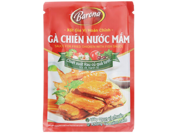 xot gia vi hoan chinh ga chien nuoc mam barona goi 80g