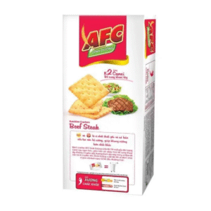 Bánh quy cracker AFC Dinh Dưỡng vị bò bít tết 172g