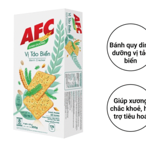 Bánh quy cracker AFC Dinh Dưỡng tảo biển 172g
