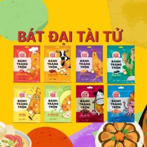 Bánh tráng trộn nhiều vị 10 bịch/xâu