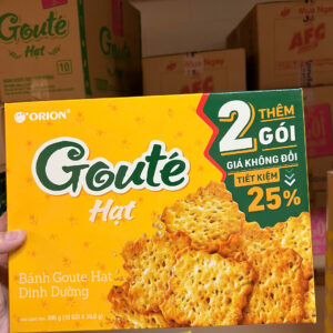 Bánh Goute hạt dinh dưỡng hộp 396gr (10 gói x 39.6g)