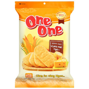 Bánh gạo ngọt vị phô mai ngô One One gói 118g