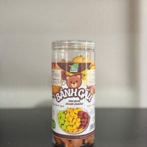 Bánh gấu nhân kem mix vị 400g