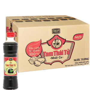 Thùng 24 chai Nước Tương Tam Thái Tử Nhất Ca 500ml