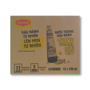 Thùng 12 chai Nước Tương Đậu Nành Thanh Dịu Maggie 700ml tặng chai cùng loại 200ml