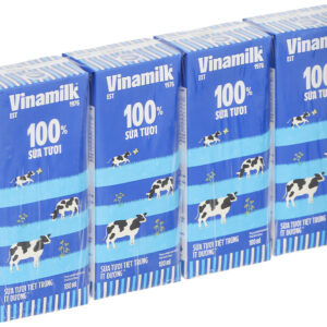 Sữa tươi tiệt trùng ít đường Vinamilk 100% Sữa tươi 180ml