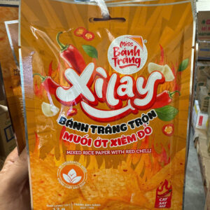 Bánh trang trộn Miss Bánh tráng Xìlay muối ớt xiêm đỏ - Xâu 10 gói