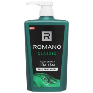 Sữa tắm hương nước hoa Romano Classic sạch sảng khoái 650g