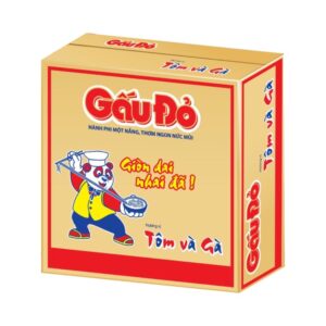 Mì Gấu Đỏ tôm và gà thùng 30gói 63g