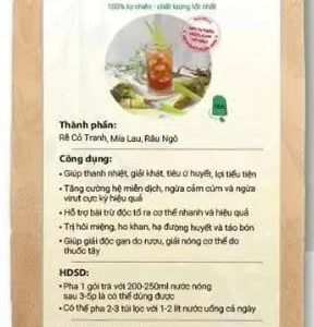 Trà rễ tranh mía lau, thanh nhiệt, mát gan, lợi tiểu, bịch 30 túi lọc