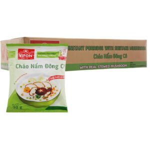 Cháo nấm Đông Cô Vifon có nấm thật 1 Thùng 50 gói
