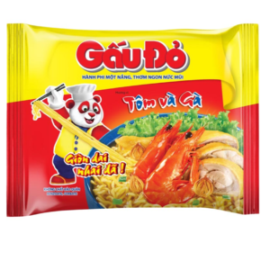 Mì Gấu Đỏ tôm và gà Combo 5 gói